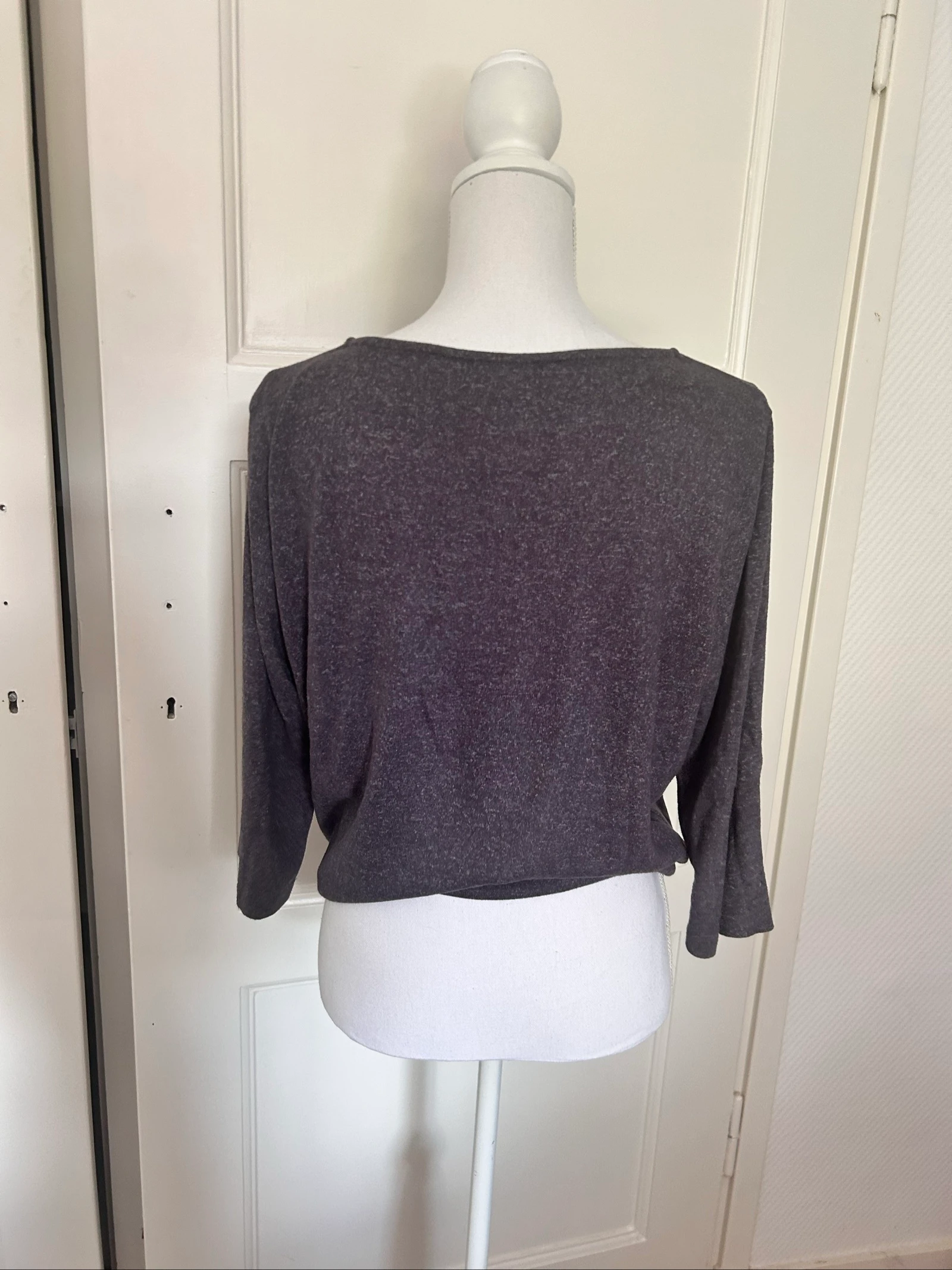 Tom Tailor T-shirt Longsleeve Dark Grey Melange joyful – Size M – photo 5